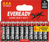 30x AA & 30x AAA Eveready Super Heavy Duty Zinc Batteries (60x Batteries)
