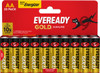 Eveready Gold AA Alkaline Batteries, Pack of 20