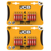 2x JCB AAA Zinc Carbon Batteries - Pack of 4+4 (16x Batteries in total)