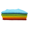 Microfibre Cloths 30 x 30cm - Pack of 5 (Red, Orange, Yellow, Green, Blue)