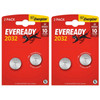 Eveready CR2032 Lithium Coin Batteries - Pack of 4
