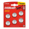 Eveready CR2032 Lithium Coin Batteries - Pack of 6