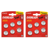 Eveready CR2025 Lithium Coin Batteries - Pack of 12