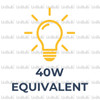 UniBulb LED Filament Candle E14 470lm 4W 2700K (Warm White) Light Bulb - Pack of 12