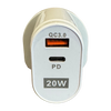 Phone Pro PD 20W USB-C Charger & Fast Charge QC 3.0 USB-A Wall Charger