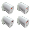 4x Phone Pro PD 20W USB-C Charger & Fast Charge QC 3.0 USB-A Wall Charger