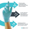 Unigloves Aqua Blue (Opal) Pearl Small Medium Large XL extra large Box 100 Nitrile Gloves Powder and Latex free high quality GP0092 GP0093 GP0094 GP0095