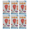 UniBulb B22 GLS 60W 1000k Fireglow Red Light Bulb  - Pack of 6 front