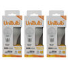 UniBulb LED GLS E27 806lm 7.3W 2700K (Warm White) Light Bulb - Pack of 3 bulb front