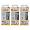 UniBulb LED GLS B22 806lm 7.3W 2700K (Warm White) Dimmable Light Bulb - Pack of 3
