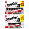 10x AA & 10x AAA Energizer Max Alkaline Batteries - (20x Batteries in total)
