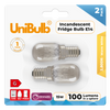 UniBulb Pygmy E14 100lm 15W 2800K (Warm White) Light Bulbs - Pack of 2