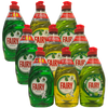 Fairy Washing Up Liquid - Pack of 6 (Original, Apple & Rhubarb, Lemon)