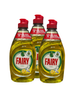 3x Fairy Lemon Washing Up Liquid 320ml – Fresh Citrus Grease Cutting Power