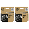 2x HP 308e EvoMore Black Original Ink Cartridge 7FP22UE
