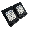 2x 308XL Black Refilled Ink Cartridges