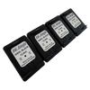 4x 308XL 308e Black Refilled Ink Cartridges
