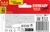 Eveready Gold AAA 12 pack, rear