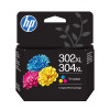 HP 302XL 304XL Colour Genuine Ink Cartridge