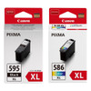 Canon PG595XL Black & CL586XL Colour Ink Cartridge