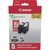 Canon PG595 Black & CL586 Colour Ink Cartridge Photo Value Pack