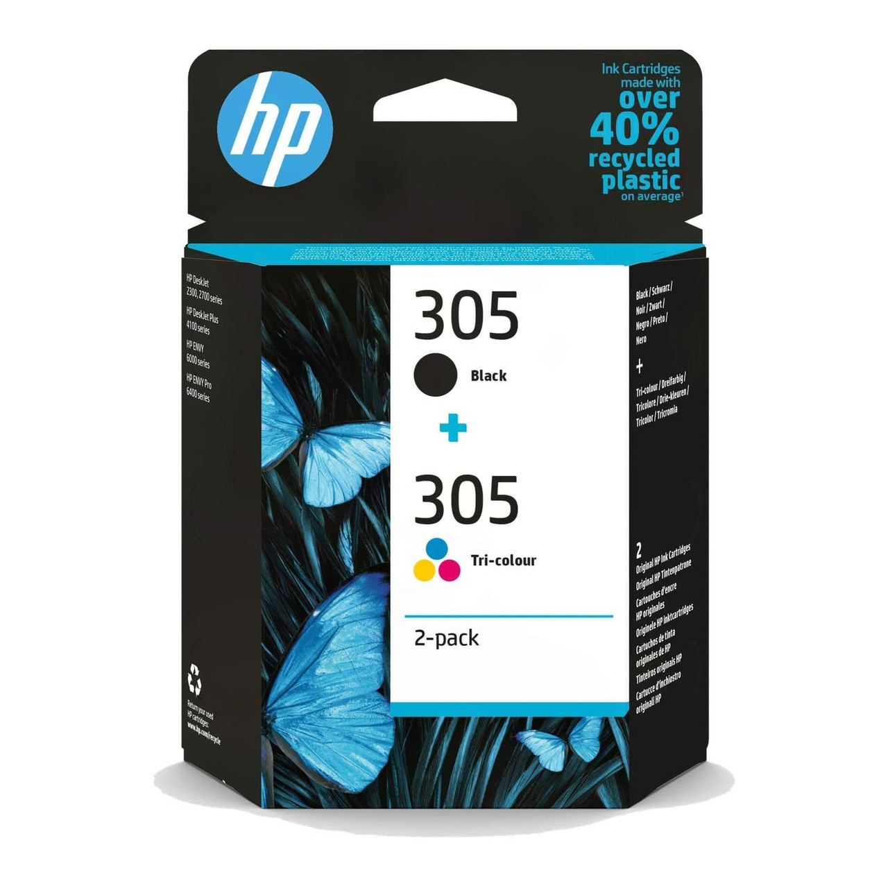 £22.25 Black Ink Cartridge. 305 HP Original Colour &