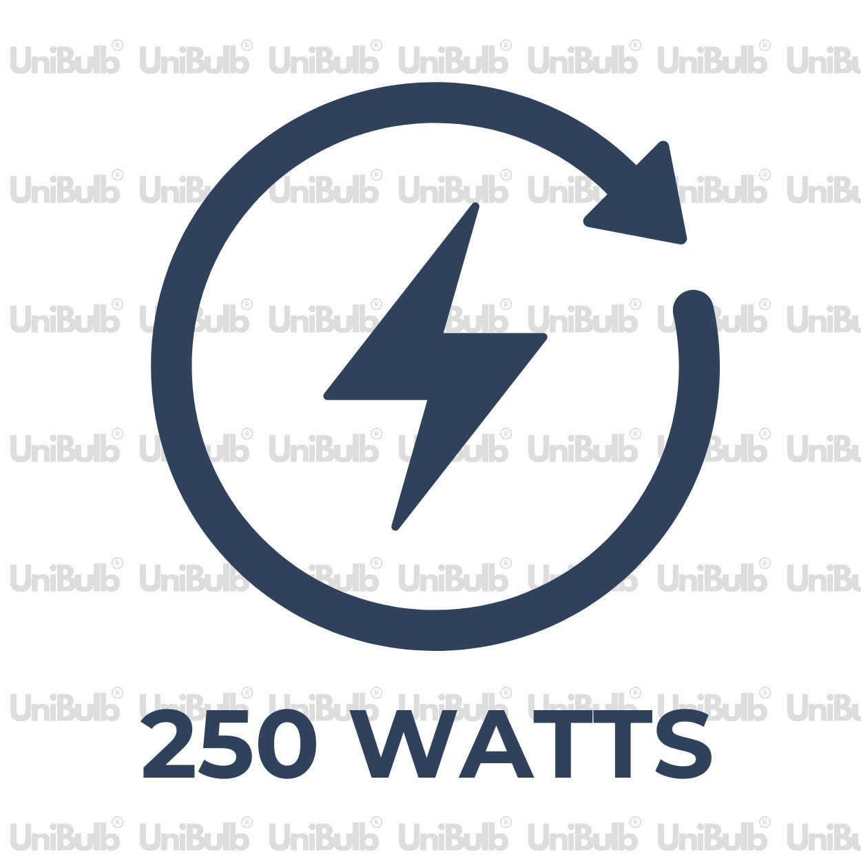 UniBulb Infra-Red Ruby Red Heater Lamp Bulb E27 300lm 250W 1000K - Pack of 1