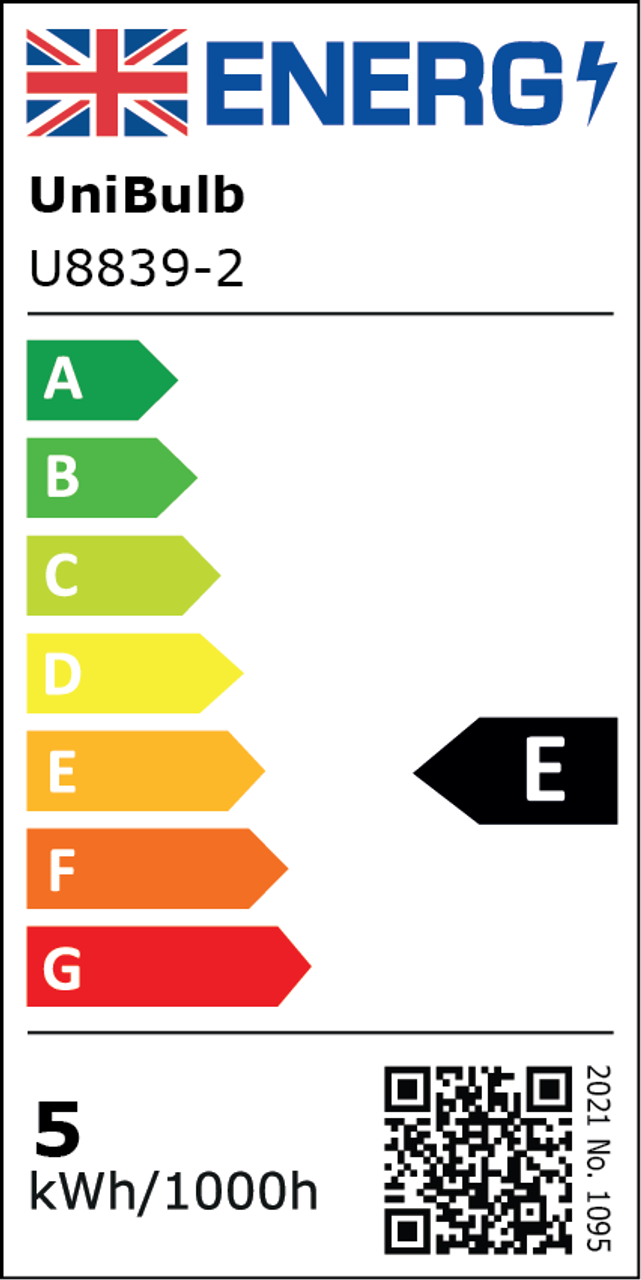 UniBulb LED Golf Ball E27 470lm 4.2W 2700K (Warm White) Light Bulb - Pack of 2 rating