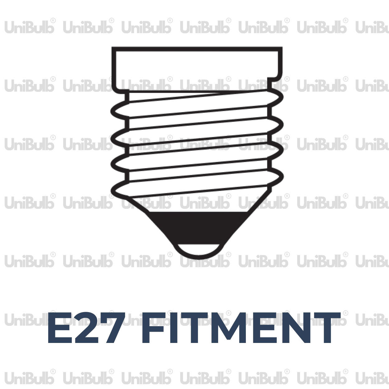 UniBulb LED GLS E27 470lm 4.2W 2700K (Warm White) Light Bulb - Pack of 2