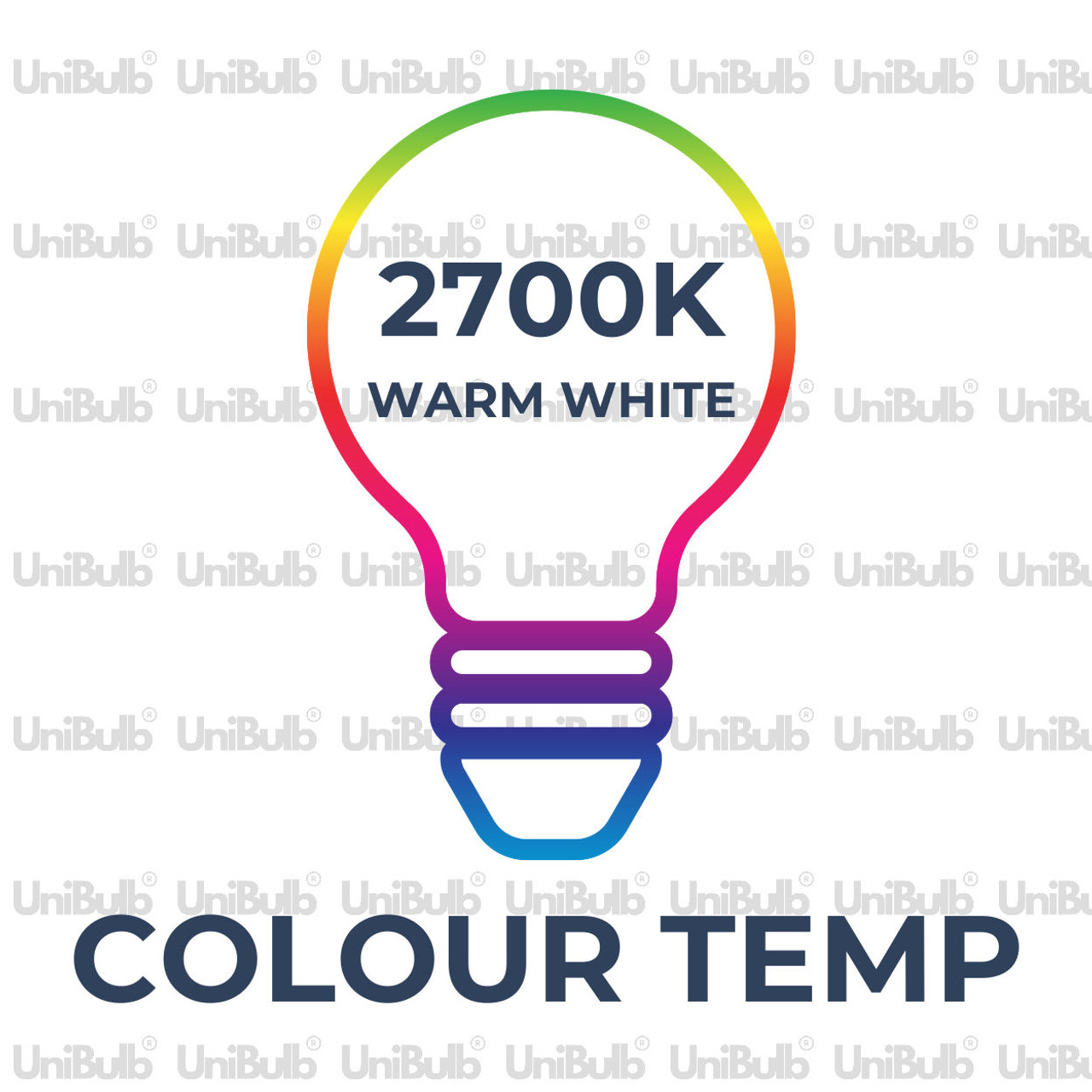 UniBulb LED GLS B22 806lm 7.3W 2700K (Warm White) Dimmable Light Bulb - Pack of 1