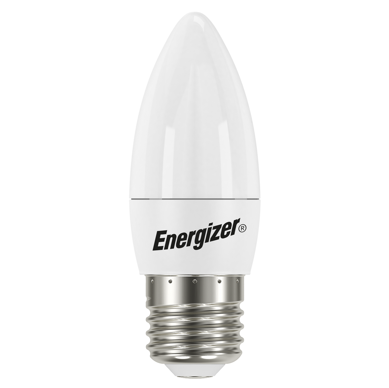 Energizer LED Candle E27 (ES) 470lm 4.2W 2700K (Warm White) Light Bulb - Pack of 3 bulb
