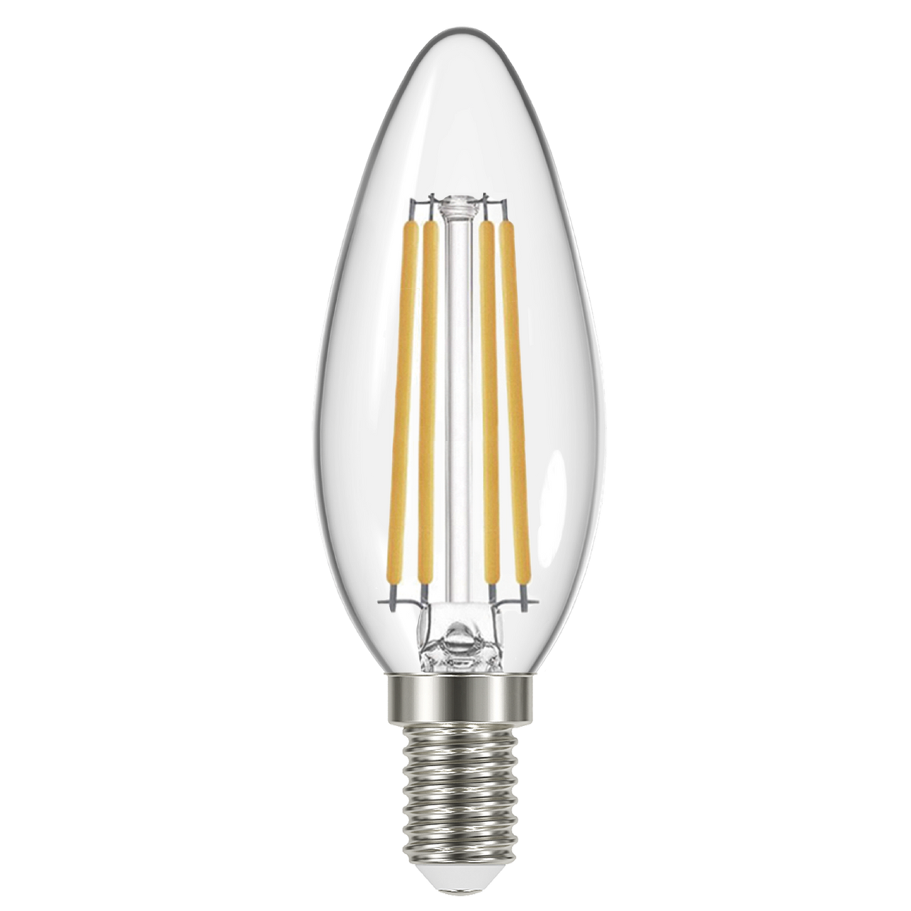UniBulb LED Filament Candle E14 470lm 4W 2700K (Warm White) Light Bulb - Pack of 6