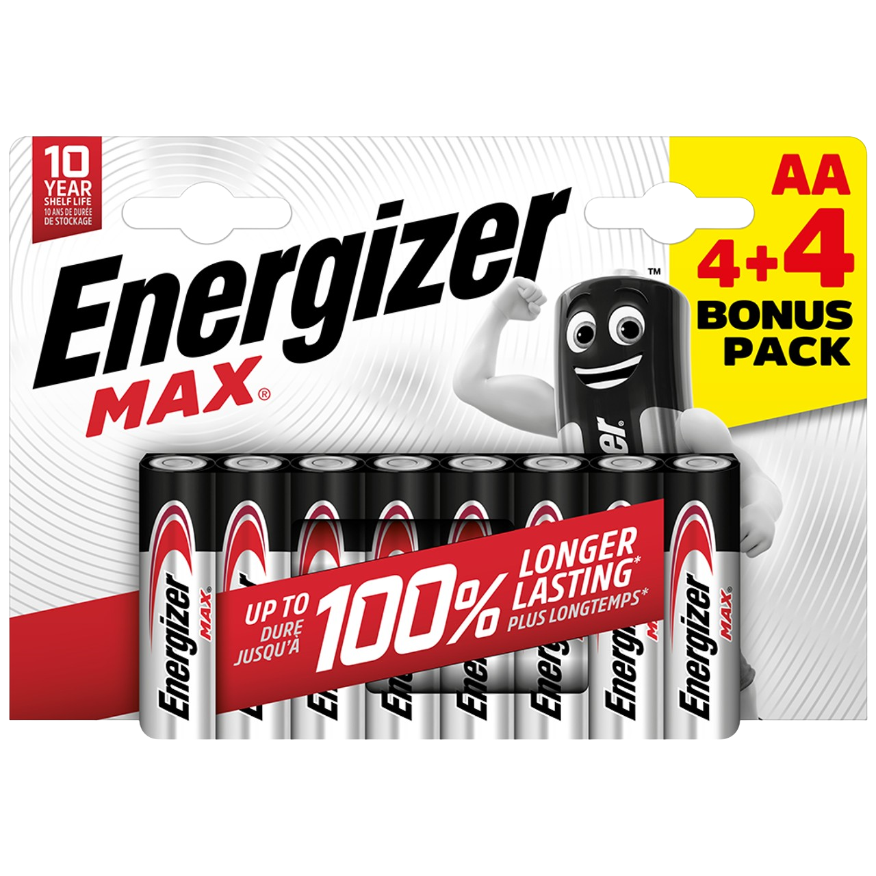 Energizer AA Max Alkaline Batteries - Pack of 10