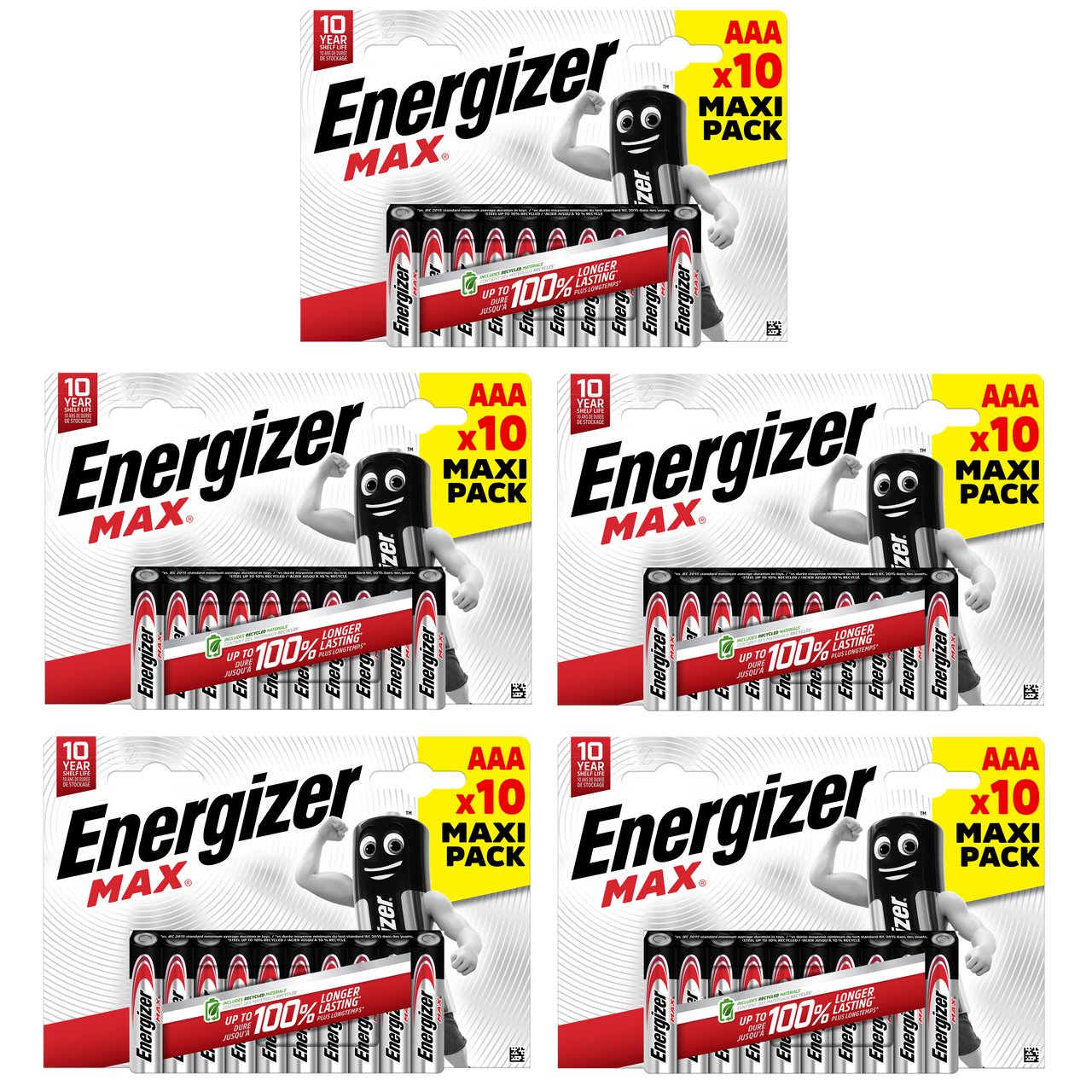 Energizer AAA Max Alkaline Batteries - Pack of 50