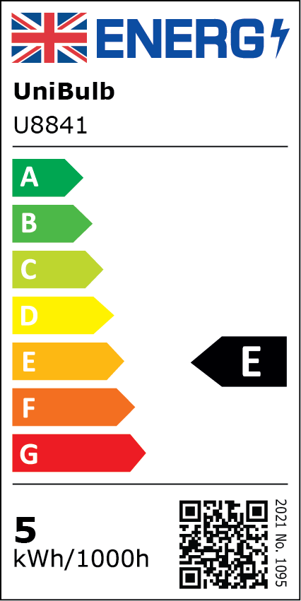 UniBulb LED Golf Ball E14 470lm 4.2W 3000K (Warm White) Light Bulb - Pack of 3 energy rating