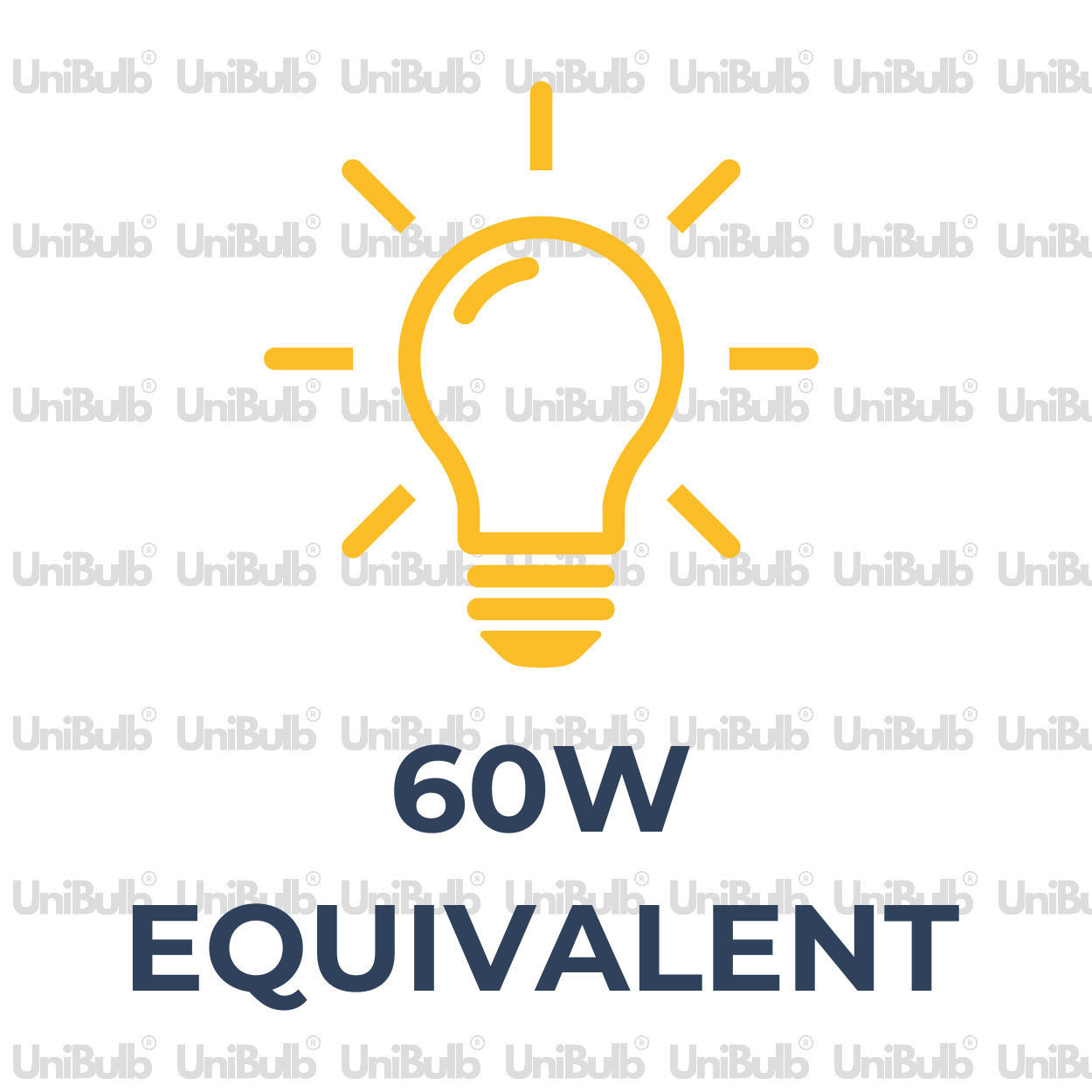 UniBulb LED GLS B22 806lm 7.3W 6500K (Daylight) Light Bulb - Pack of 3 bulb