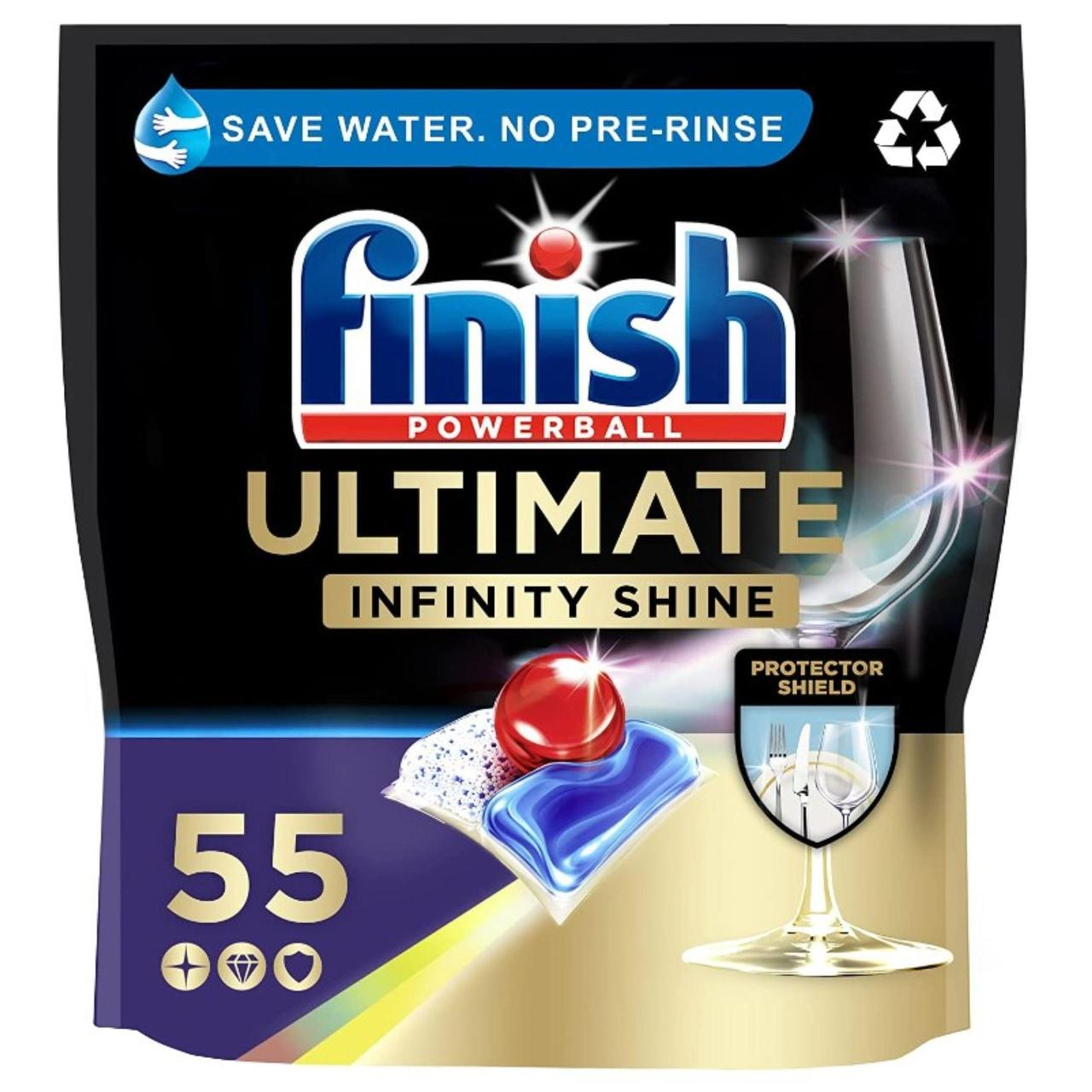 Finish Powerball Ultimate Infinity Dishwasher Tablets 55's