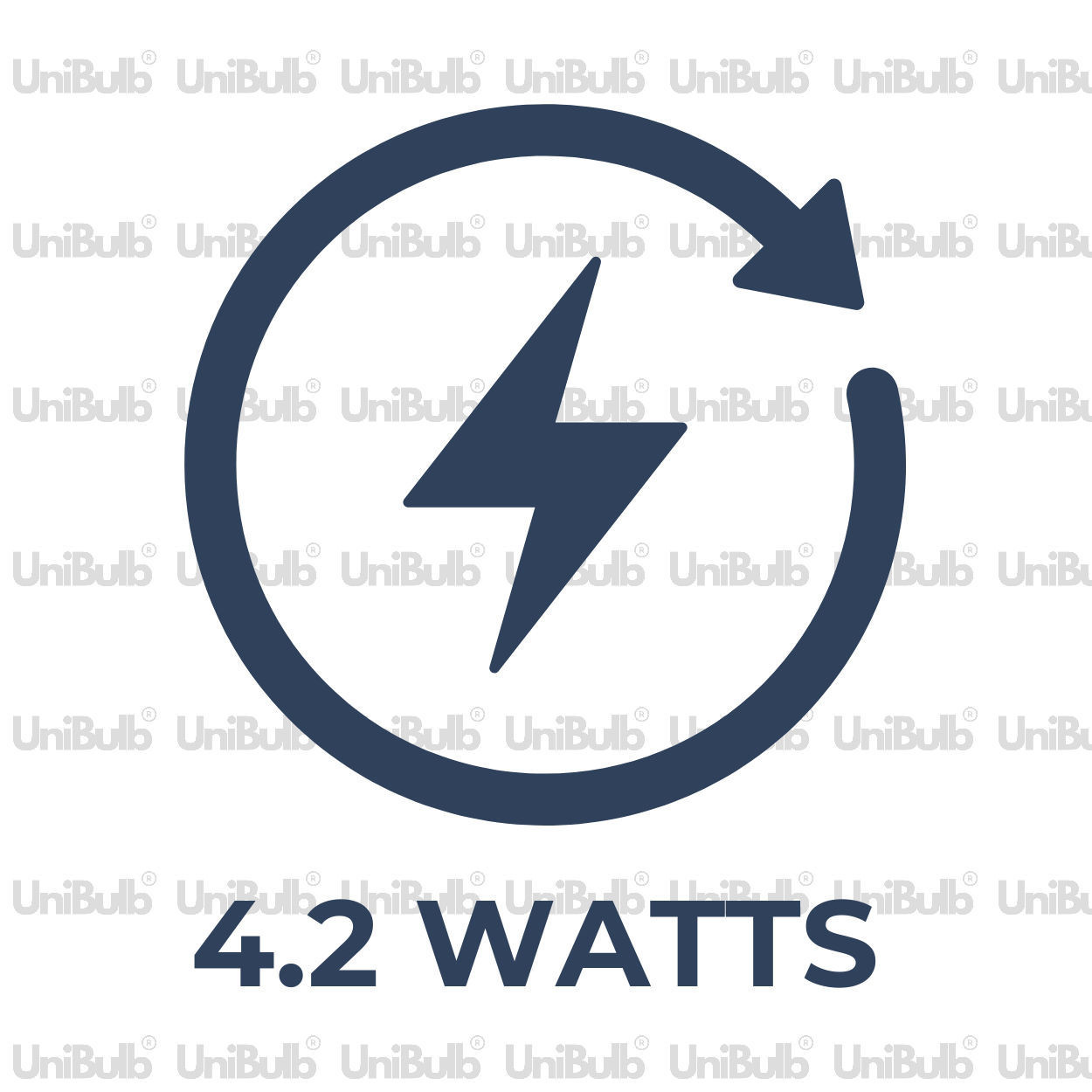 UniBulb LED GLS B22 470lm 4.2W 6500K (Daylight) Light bulb - Pack of 1