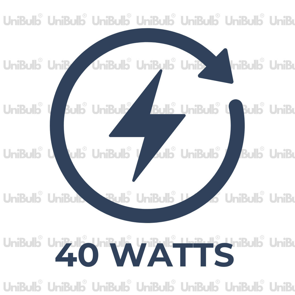 UniBulb B22 Fireglow Red Bulb 390lm 40W - Pack of 1