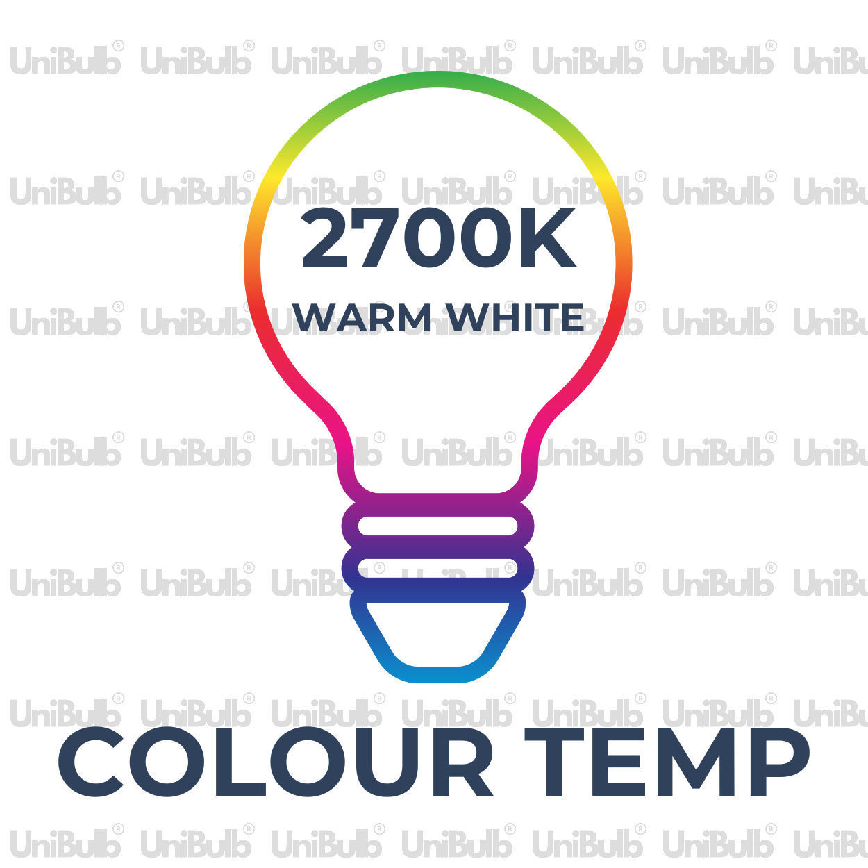 UniBulb LED GLS B22 806lm 7.3W 2700K (Warm White) Dimmable Light Bulb - Pack of 1