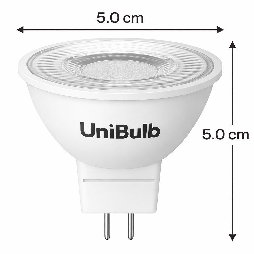 UniBulb LED MR16 GU5.3 345lm 3.4W 3000K (Warm White) Light Bulb - Pack of 1