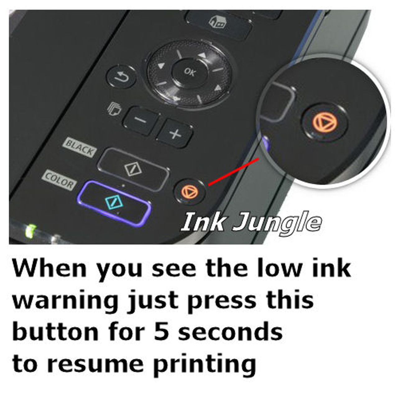 How to reset Canon PG540 ink cartridge
