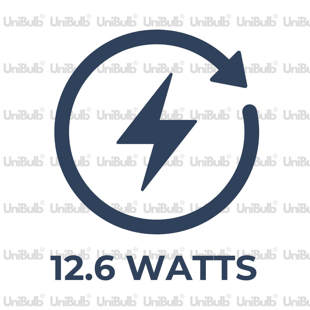UniBulb LED GLS B22 1521lm (Replaces 100W) 12.6W 2700K (Warm White) Light Bulb - Pack of 8