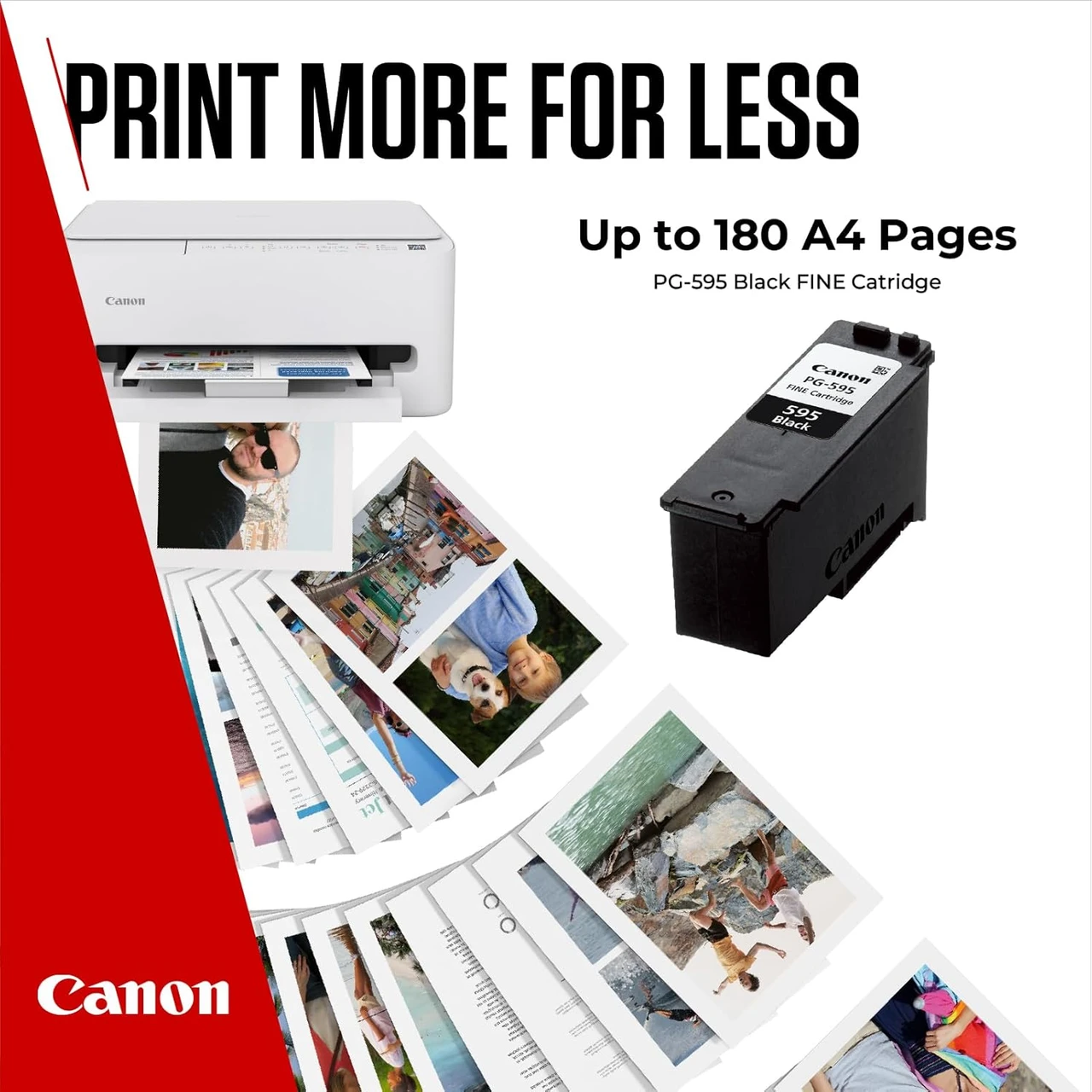 Canon PG595 Black Genuine Original Ink Cartridge