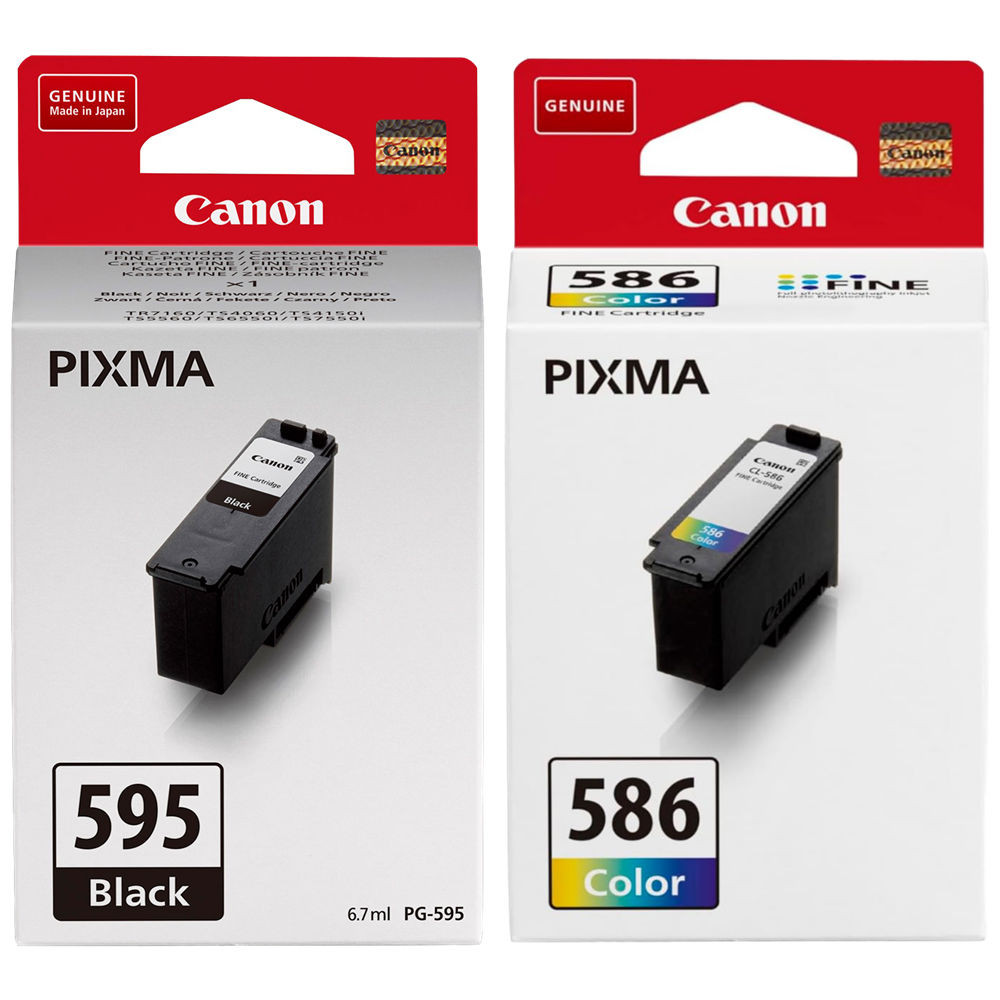 Canon PG595 Black & CL586 Ink Cartridge
