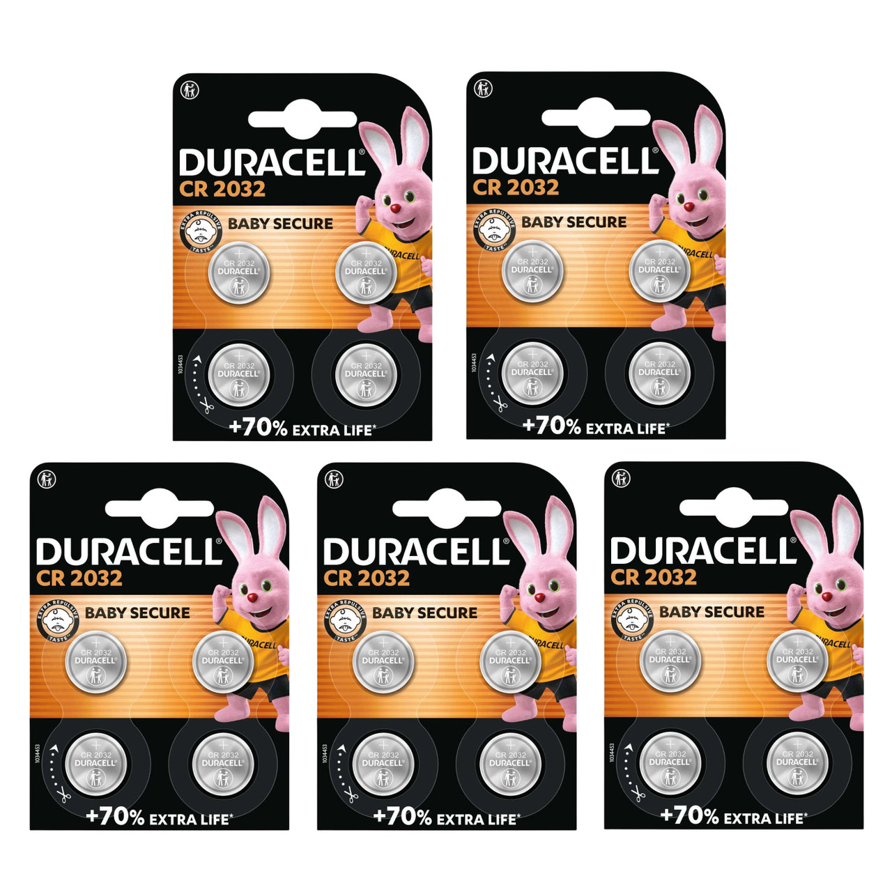 Duracell CR2032 Lithium Batteries - Pack of 20