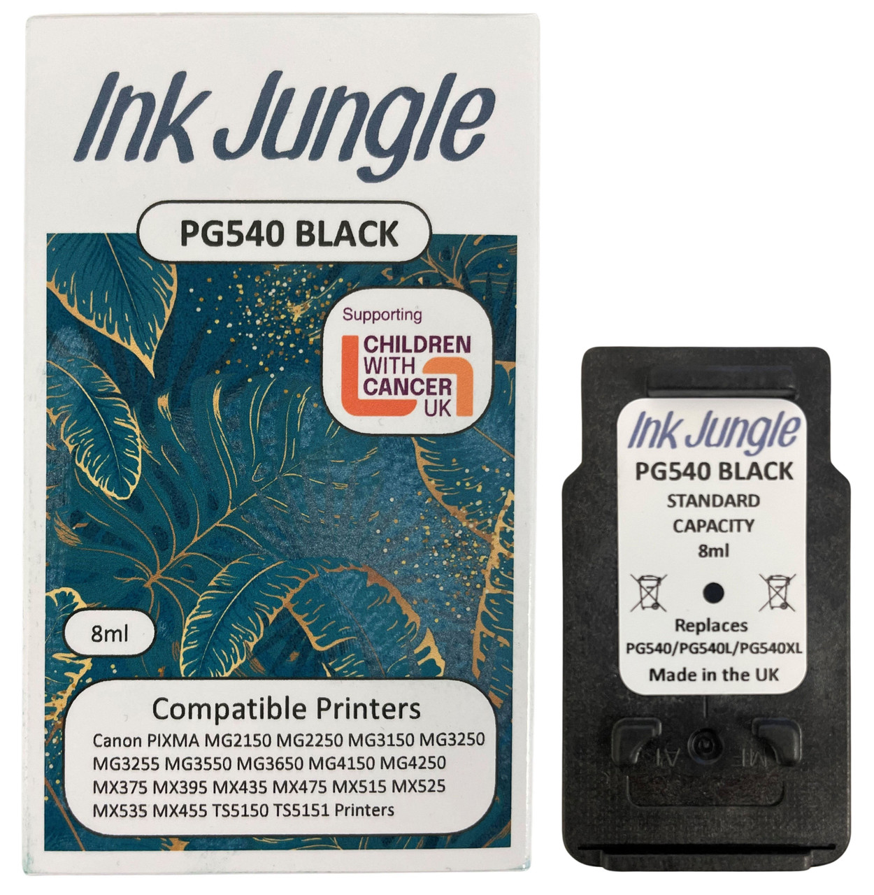 Canon PG540 Black Refilled Ink Cartridge