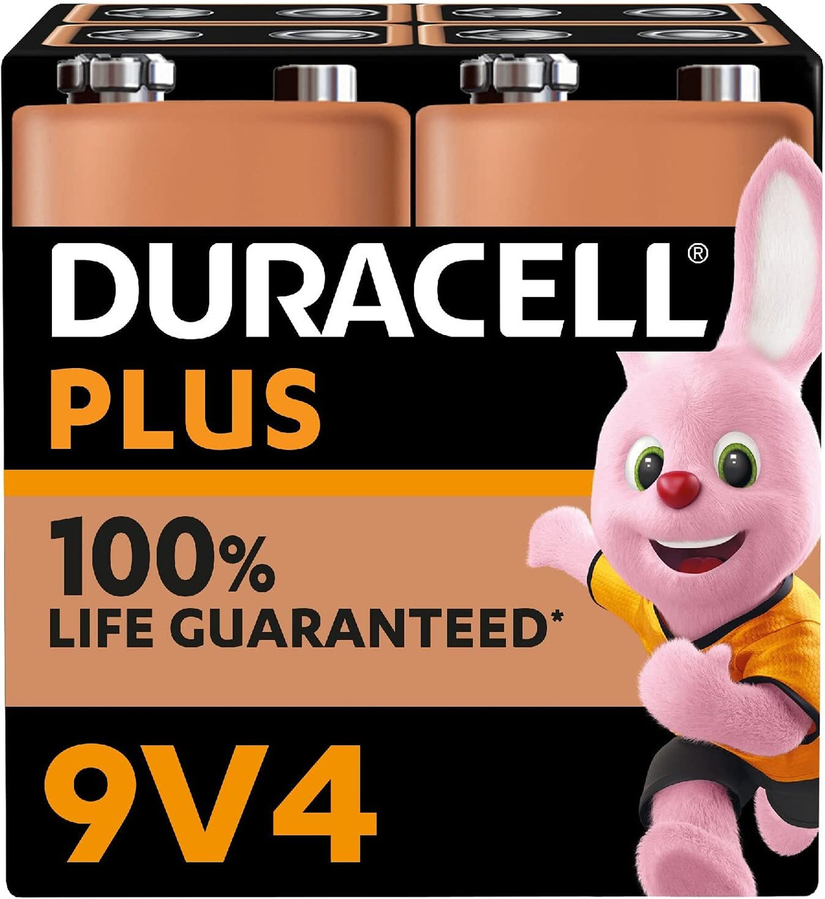 Duracell 9V Plus Power Battery, 4 Pack, Only £9.95, free delivery