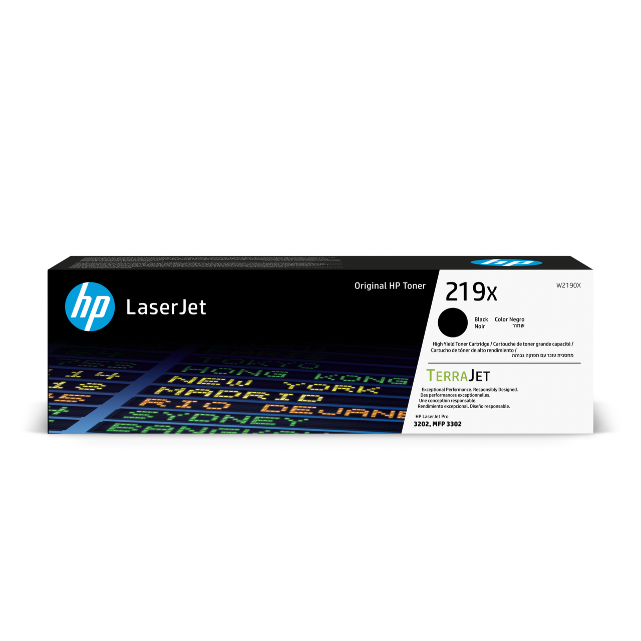 Lot De 4 Cartouches Toner Compatibles HP 219X - Pour Imprimantes LaserJet Pro MFP 3302 Et 3202 - Avec Puce - 7