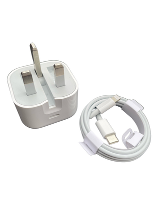 20W USB-C Power Adapter & USB-C to Lightning Data & Charging Cable